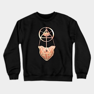 Golden cat amulet Crewneck Sweatshirt